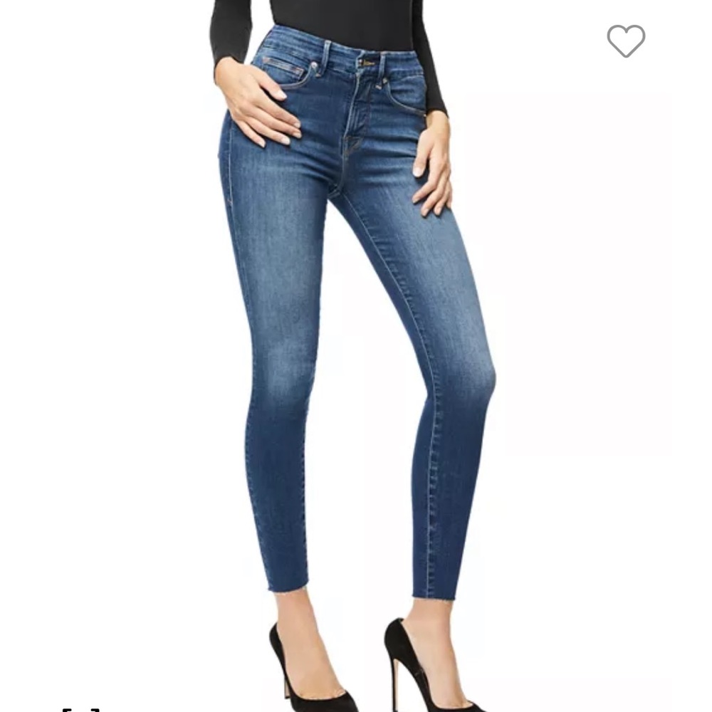 Good American Good Waist Crop Jeans
